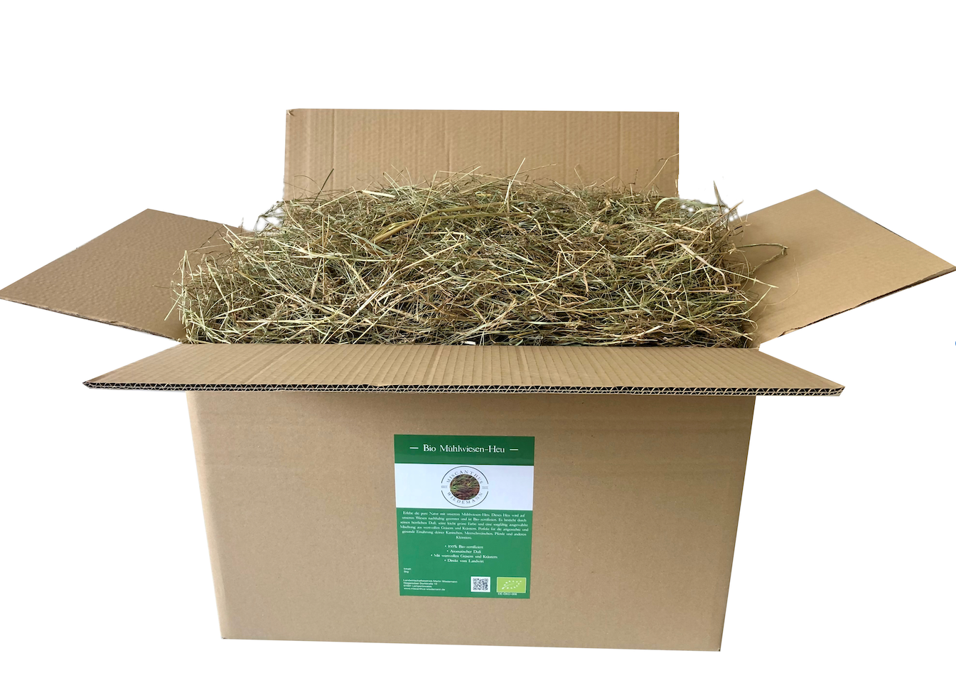 5kg Bio zertifiziertes Heu für Kaninchen, Meerschweinchen und andere Kleintiere.